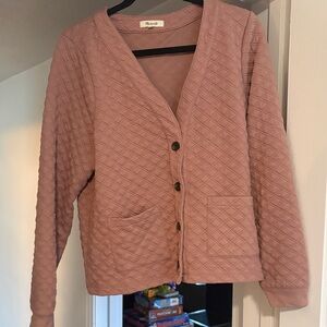Madewell Pink Cardigan - Size L